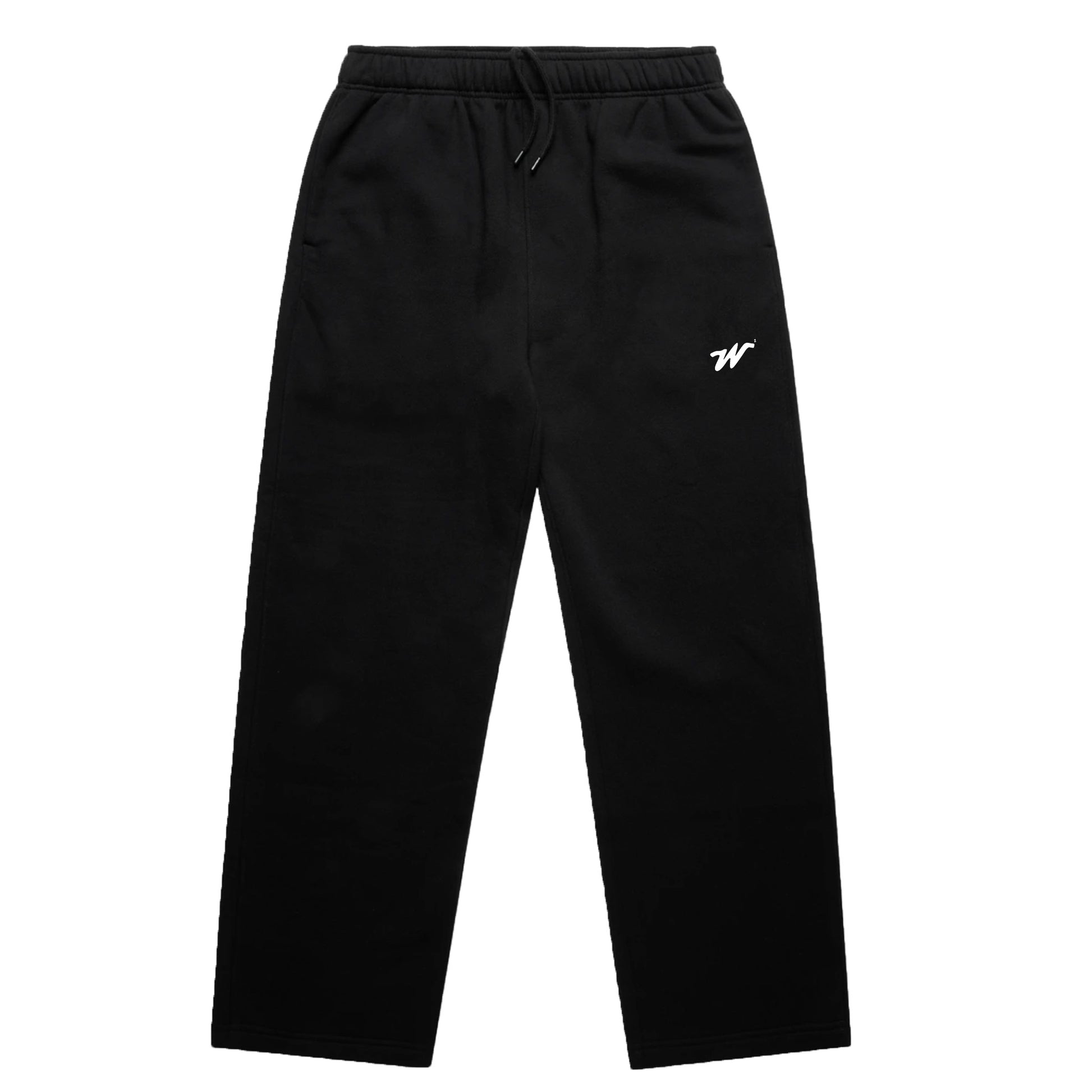 Woke&Wavey men’s premium black W² splash track joggers UK streetwear