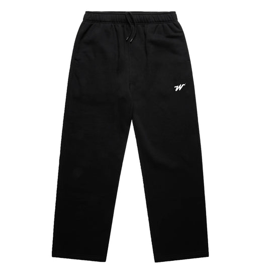 Woke&Wavey men’s premium black W² splash track joggers UK streetwear