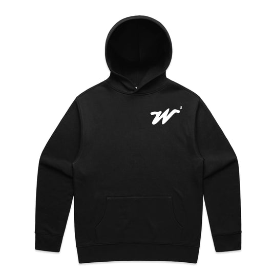 Woke&Wavey men’s premium oversized splash hoodie black UK streetwear