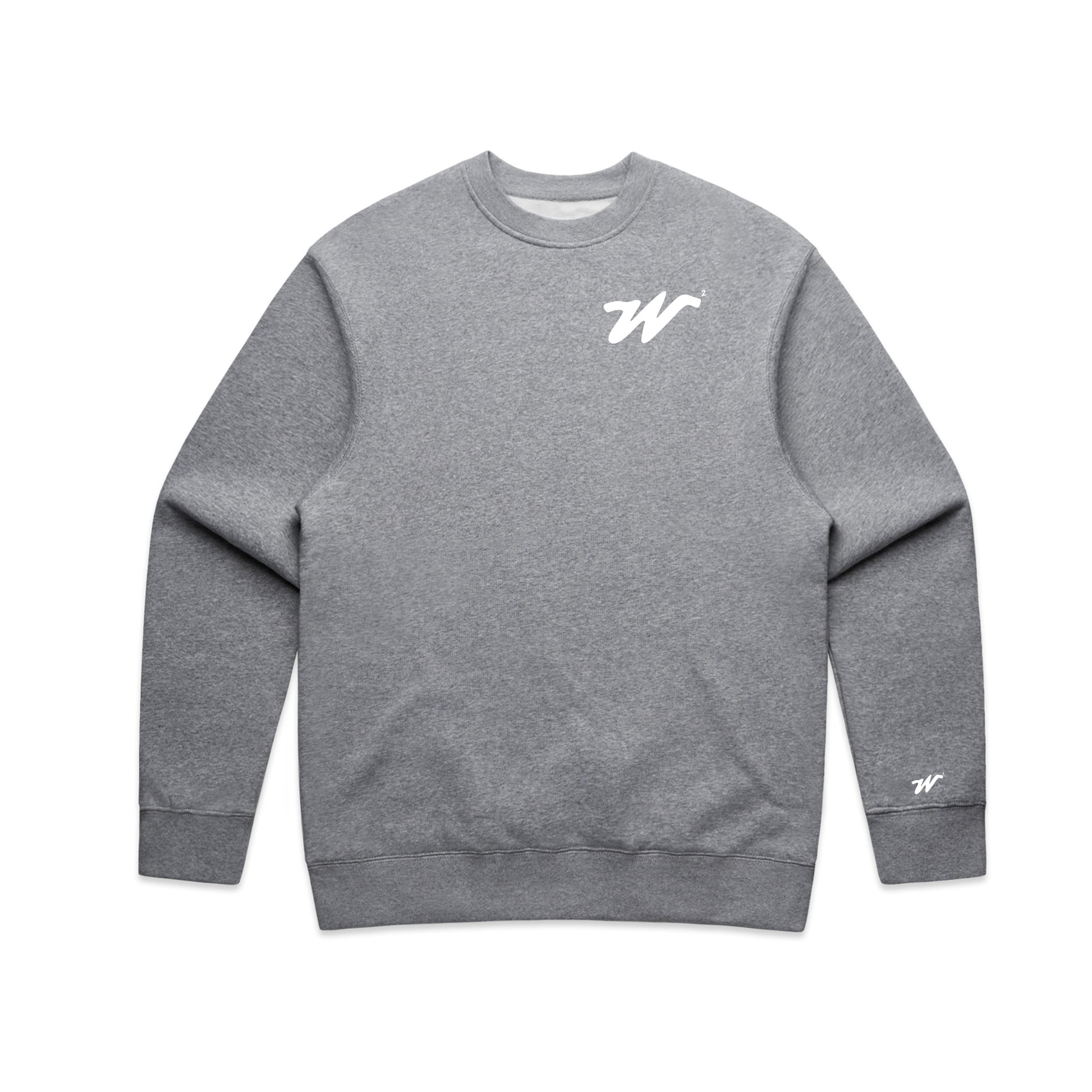 Woke&Wavey men’s premium oversized GREY W² splash sweater UK streetwear

