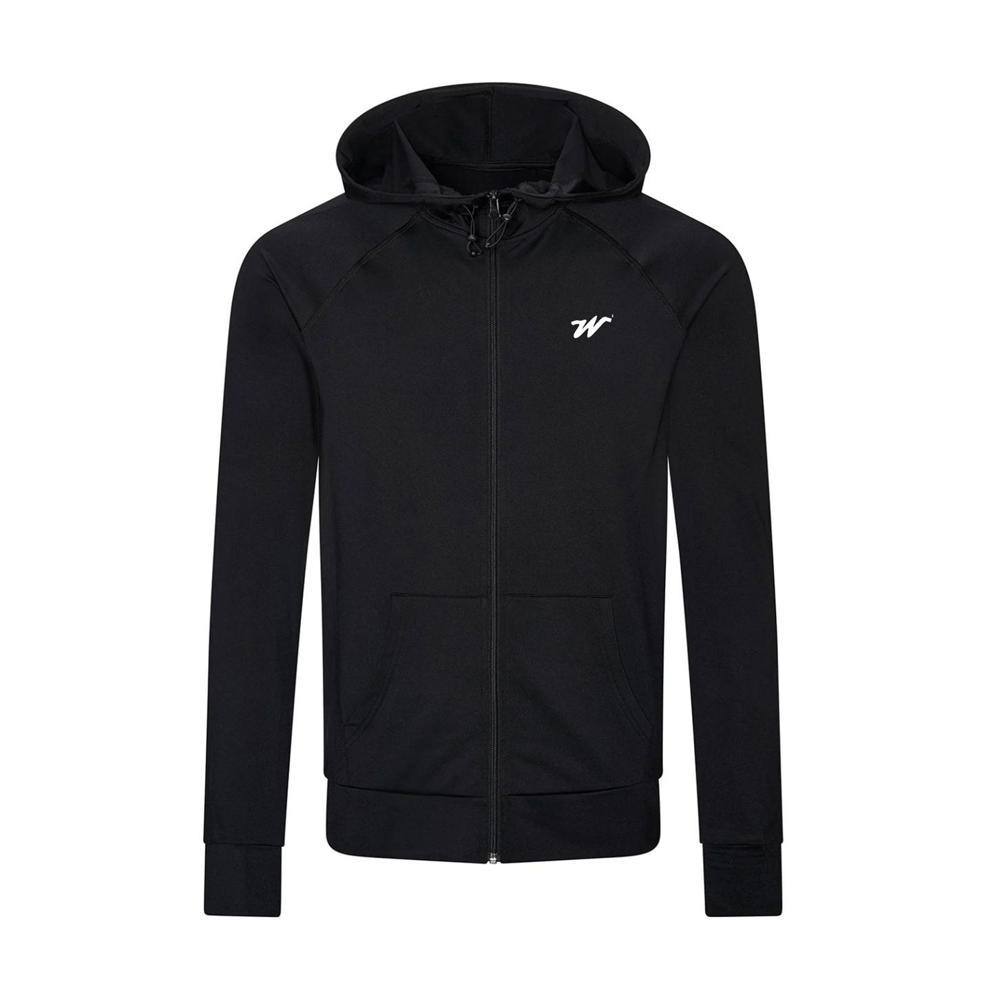 Woke&Wavey men’s premium black W² splash gym hoodie performance gymwear UK